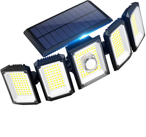 Thiết kế hiện đại ngoài trời năng lượng mặt trời dẫn đèn an ninh với cảm biến chuyển động & điều khiển từ xa IP65 góc rộng 5-đầu năng lượng mặt trời đèn sàn - Product Image 4