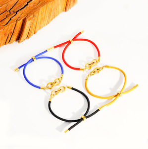 Châu Âu Và Hoa Kỳ Hợp Thời Trang Hợp Thời Trang Chuỗi Vòng Đeo Tay Hot New Đa Năng Bện Dây Màu Đỏ Vòng Tròn May Mắn Cho Vòng Đeo Tay - Product Image 2