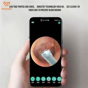 Otoscope sans fil en plastique pour enlever le cérumen, outil d'élimination du cérumen, 1080P HD WiFi, nettoyeur d'oreille, cure-oreille avec technologie endoscopique - Product Image 5