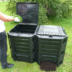 Poubelle de cuisine de grande capacité Compost de stockage de jardin écologique résistant 300L Poubelle de compost en plastique de jardin - Product Image 5