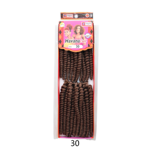 BEZALE 30 #   Extensions de cheveux synthétiques pré-bouclées de 8 pouces, texture naturelle douce, tresses bouclées, coiffure tressée, prix d'usine - Product Image 1
