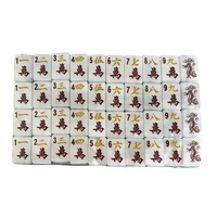 Meilleures ventes : Ensemble de Mahjong américain moderne de luxe en acrylique perlé, personnalisable, avec dos imprimé, 160 tuiles, pour 4 joueurs, pour la maison, le club et les fêtes