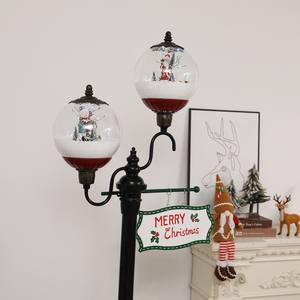 <span class=keywords><strong>Farola</strong></span> navideña musical artesanal festiva con farol musical que sopla nieve para iluminación navideña decorativa - Product Image 5