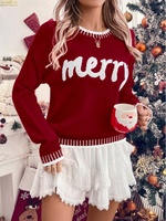 Nouveau Pull Tricoté de Noël 2026 pour Femme – Haut Décontracté à Manches Longues et Coupe Ample pour l'Automne et l'Hiver