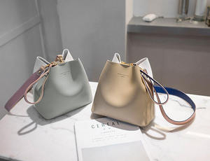 Nouveau sac à main en similicuir contrasté pour femme, sac à bandoulière - Product Image 5