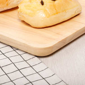 Venta caliente bandeja de fruta de pan de madera bandeja de <span class=keywords><strong>desayuno</strong></span> rectangular múltiple para el hogar protección del medio ambiente taza de té bandeja de madera - Product Image 5