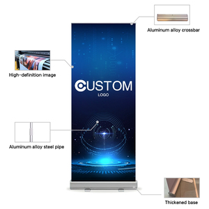 <span class=keywords><strong>Banner</strong></span> Enrollable Publicitario Retráctil de Aleación de Aluminio Ligero y Portátil para Exteriores, con Montaje sin Herramientas - Product Image 2