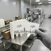 Gobelet en papier jetable à paroi simple enduit d'un côté, de haute qualité et à bon prix, pour café, thé, boissons, utilisation alimentaire, sans danger pour les aliments