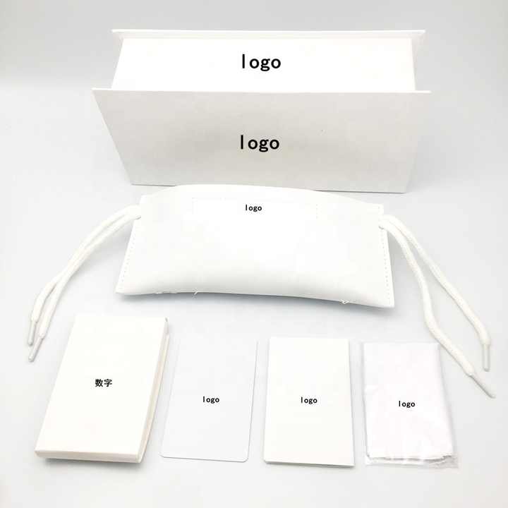 low moq eyewear package white eyewear packaging sunglasses pouch 
