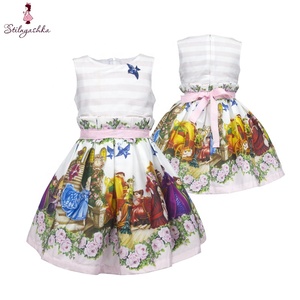 Stilnyashka 13207-83 High Quality <strong>Kids</strong> Clothing Wholesale,children's Clothing Sleeveless <strong>Kids</strong> Baby Girls Party <strong>Dress</strong> - Product Image 1