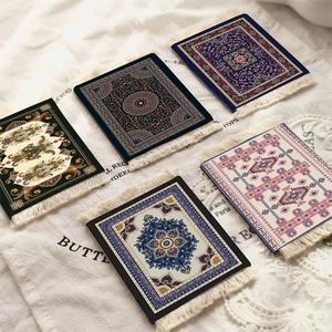 Tapis de prière musulman de style persan avec pompons turcs, tapis de mosquée, tapis Sajadah, tapis de souris, tapis de sol – Fourniture directe usine, personnalisable - Product Image 5