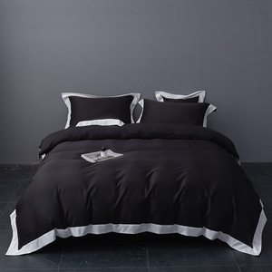 Taie d'oreiller en <span class=keywords><strong>satin</strong></span> <span class=keywords><strong>de</strong></span> viscose <span class=keywords><strong>de</strong></span> haute qualité SP77 <span class=keywords><strong>drap</strong></span> en <span class=keywords><strong>coton</strong></span> égyptien couvre-lit ensemble <span class=keywords><strong>de</strong></span> literie et couette King Luxury - Product Image 5