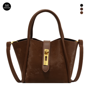 Bolso de Hombro Tipo Cubo Retro Francés Directo de Fábrica, Nueva Llegada 2025, Bolso de Mano de Mujer de Gamuza Esmerilada, Mini Bolso Cruzado de Moda - Product Image 5