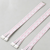 Câble plat XH2.54 rouge et blanc, faisceau de câbles avec connecteur à une extrémité pour appareils ménagers et connexion interne de circuits imprimés