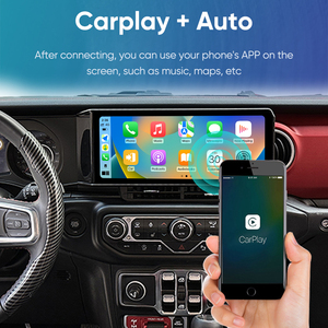 12,3 pulgadas para Jeep Wrangler 2010-2017 JL 2018-2021 navegación GPS Auto inalámbrico Carplay Auto Multimedia REPRODUCTOR DE Radio Unidad Principal - Product Image 2