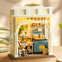 Série de modèles d'assemblage en bois faits à la main Yuangu DIY Cabin Adventure Tour avec lumières, maison miniature pour les plus de 14 ans