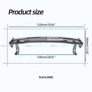 Civic Type-R FL5 <b>Rear</b> <b>Spoiler</b> For 2022-2026 Honda SPN Type Carbon Fiber Wing DLF Design Trunk <b>Spoiler</b> - Product Image 5