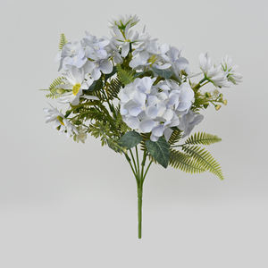<span class=keywords><strong>Fiori</strong></span> Artificiali in Seta da 50CM Stile INS, Petali <span class=keywords><strong>di</strong></span> Margherita e Ortensia con Fogliame, Piccolo Mazzo <span class=keywords><strong>di</strong></span> <span class=keywords><strong>Fiori</strong></span> Bianchi per Decorazione Casa - Product Image 3