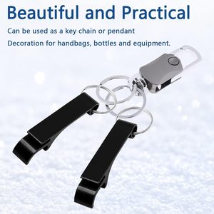 Hot Selling Customized Flashlight <b>Small</b> Colorful Creative <b>Bottle</b> Opener Key Ring Logo Mini Wine Beer Opener Keychain - Product Image 4