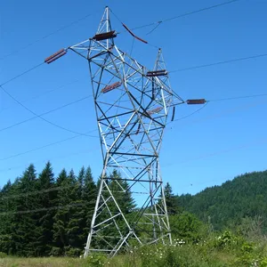 Pasokan pabrik desain baru 100 meter sistem penangkap jatuh menara tiang baja jalur transmisi