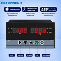 Contrôleur intelligent de niveau de liquide à double canal avec affichage numérique, pression, température, sortie RS485 Modbus 4-20mA, OEM/ODM