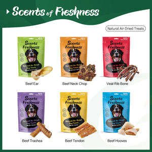 Makanan ringan grosir suguhan anjing Natura hadiah latihan Ischium sapi kering udara Premium untuk membersihkan gigi anjing mengunyah - Product Image 5