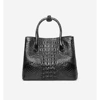 Sac à main grande capacité en cuir de crocodile pour femme, vente en gros d'usine, sac à main pour femme en cuir véritable, tendance et résistant à l'usure