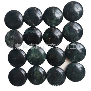Rodajas Redondas de Jade Verde Pulido de 25, 30, 40, 50mm para Relleno de Cojines, Colchones y Asientos, Piedra de Hebei, China - Product Image 2