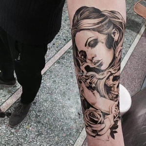 Autoadesivo del tatuaggio temporaneo del corpo impermeabile di lunga durata Non tossico di alta qualità per uomini e donne <span class=keywords><strong>tatuaggi</strong></span> a braccio pieno - Product Image 6