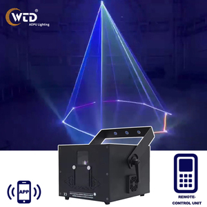 AOPU tam sahne 5W RGB lazer 3W <span class=keywords><strong>DJ</strong></span> lazer işık gösterisi düğün tam renkli animasyonlu parti işıkları DMX kontrol alüminyum lamba - Product Image 1