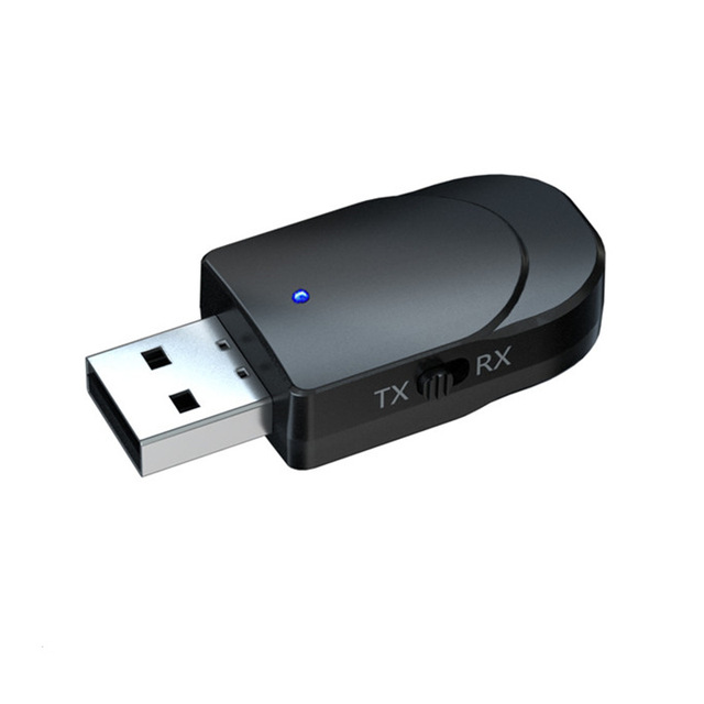 Two-in-one USB Blue-tooth 5.0 Audio Transmitter and Receiver Dual Output for Car