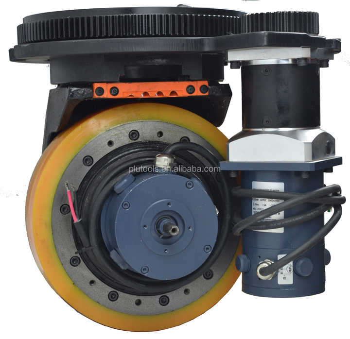 OEM 1200W 24V Omni Wheel Steering AGV Forklift Wheel Assembly AC Motor ...