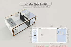 YHI YUNHAI 120TR <span class=keywords><strong>EXP</strong></span> BA 2.0 Ultra-Fino Tampa de Drenagem Magnética para Aquário de Recifes - Product Image 5