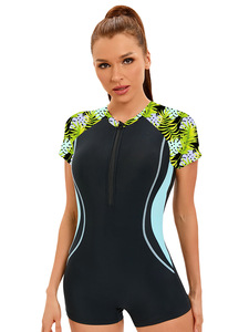 New Women's <b>Sporty</b> One-Piece Brief <b>Swimsuit</b> Sexy European American Backless Fitness Swimwear Cross-Border - Product Image 3