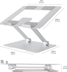 <span class=keywords><strong>Support</strong></span> pour ordinateur <span class=keywords><strong>portable</strong></span> en alliage d'aluminium <span class=keywords><strong>ventilé</strong></span>, <span class=keywords><strong>support</strong></span> ergonomique réglable pour bureau avec design de refroidissement creux - Product Image 2
