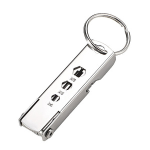 Mini outil d'éjection de carte SIM portable, porte-clés 5 en 1, en acier inoxydable, multifonctionnel pour l'éjection de carte de téléphone - Product Image 2