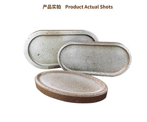 <span class=keywords><strong>Plateau</strong></span> en pierre <span class=keywords><strong>de</strong></span> <span class=keywords><strong>lave</strong></span> naturelle style Ins - Assiette à dessert/Dim Sum, Vaisselle en pierre haut <span class=keywords><strong>de</strong></span> gamme pour usage commercial et domestique - Product Image 6