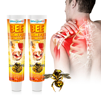 Pommade Analgésique au Venin d'Abeille, Auto-Chauffante et à Base de Plantes pour le Soulagement des Douleurs Dorsales, Articulaires, Musculaires, Cervicales, de l'Arthrite et de la Sciatique