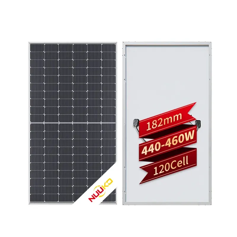 NUUKO vollschwarzes Topcon-Solarpanel in Klasse A 420 W 425 W 445 W Solarpanels Platten Photovoltaik vom chinesischen Hersteller