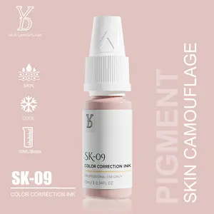 Naturaless-Suministros de tatuajes para arte corporal, pigmentos de camuflaje de marca elástica, tinta de pigmento de maquillaje permanente, 10ml