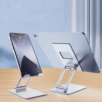 Support de téléphone portable pliable en aluminium à double pliage, réglable en angle, pour smartphone – Meilleure vente