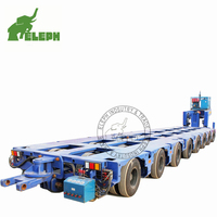 Remorque modulaire hydraulique 4+4 5+5 essieux 150 tonnes - Conception multi-essieux pour la construction de ponts