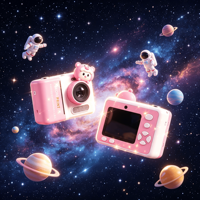Appareil photo instantané en plastique pour enfants personnalisé OEM, vidéo HD 1080P et photo thermique, cadeau d'anniversaire pour les enfants de 4 à 14 ans