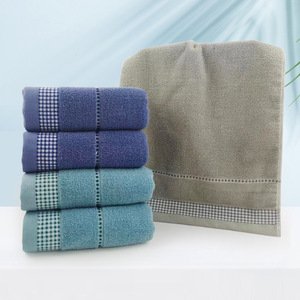 ผ้าเช็ดหน้าผ้าฝ้ายแท้ 34x74 ซม. ลายตารางหมากรุก สำหรับใช้เป็นของขวัญ - Product Image 3