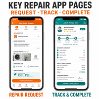 Sviluppo App Premium per Riparazioni Domestiche Idrauliche ed Elettriche per iOS e Android con Funzionalità di Abbinamento Fornitori di Servizi su Richiesta LionCreate