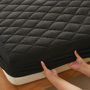 Protège-matelas en microfibre de polyester imperméable, respirant, épais et doux pour la peau, pour lit, vente en gros à prix réduit - Product Image 4