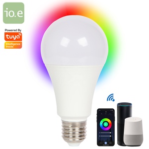 Ampoule connectée Tuya Smart, ampoule LED, commande vocale Assistant Alexa et Google, wi-fi, <span class=keywords><strong>A70</strong></span>, RGBW, 10W, 230V, E27/B22 - Product Image 1
