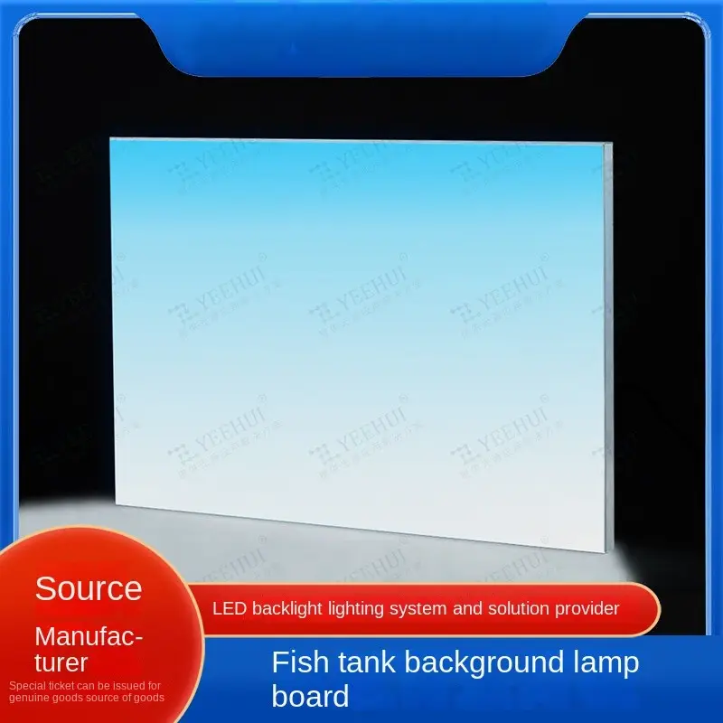 Fabriek Directe Verkoop Aquarium Landschapsarchitectuur Decoratie Lichtgevende Led Backlit Board Fish Tank Achtergrond Licht Bord