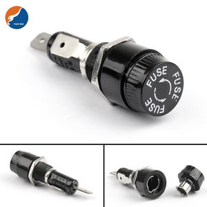 Portafusibles de <span class=keywords><strong>Bayoneta</strong></span> Electrónico de Vidrio Cerámico 5*20 6*30 10*38 Aprobado Internacionalmente, Caja de Fusibles con Recorte, Portafusibles de Montaje en Panel - Product Image 4