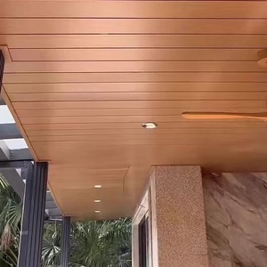 Panneau de <span class=keywords><strong>plafond</strong></span> en aluminium durable, ignifuge et imperméable pour la décoration des murs et des plafonds, installation facile pour les centres commerciaux, les hôpitaux, les salles de bain - Product Image 2